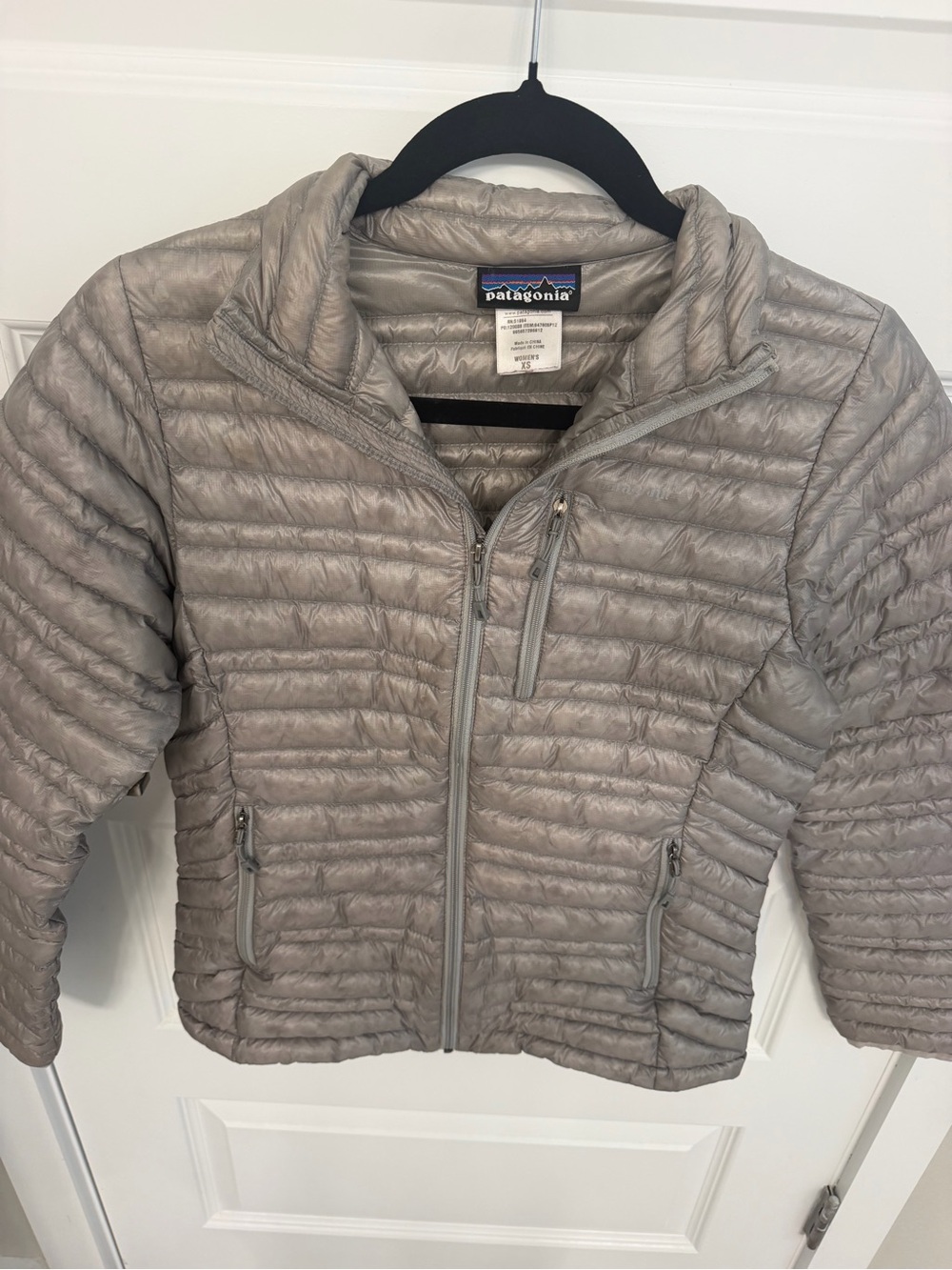 Patagonia Packable Quilted Jacket - Taupe Gray xs